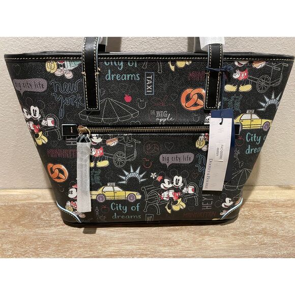 Dooney & Bourke Disney New York City NYC Tote Zip Around Wristlet Wallet Mickey - Picture 3 of 5